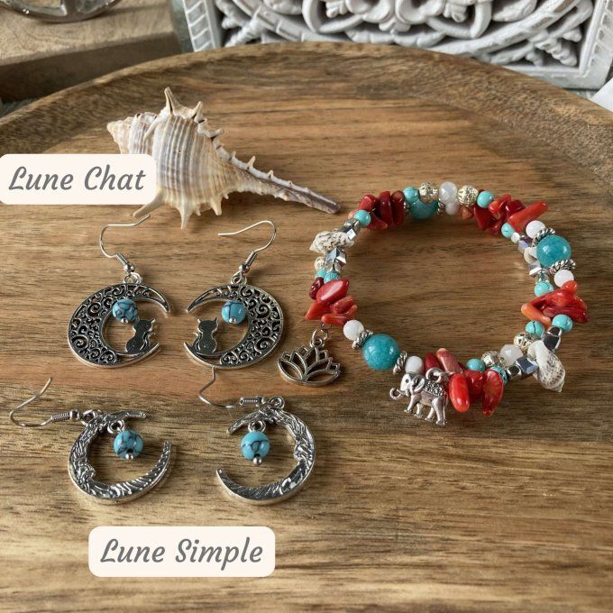 Bracelet Jonc en Bambou de Mer (imitation Corail) 