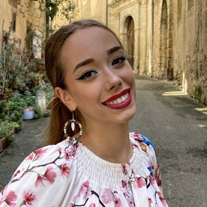 Boucles d’oreilles créoles en Unakite 