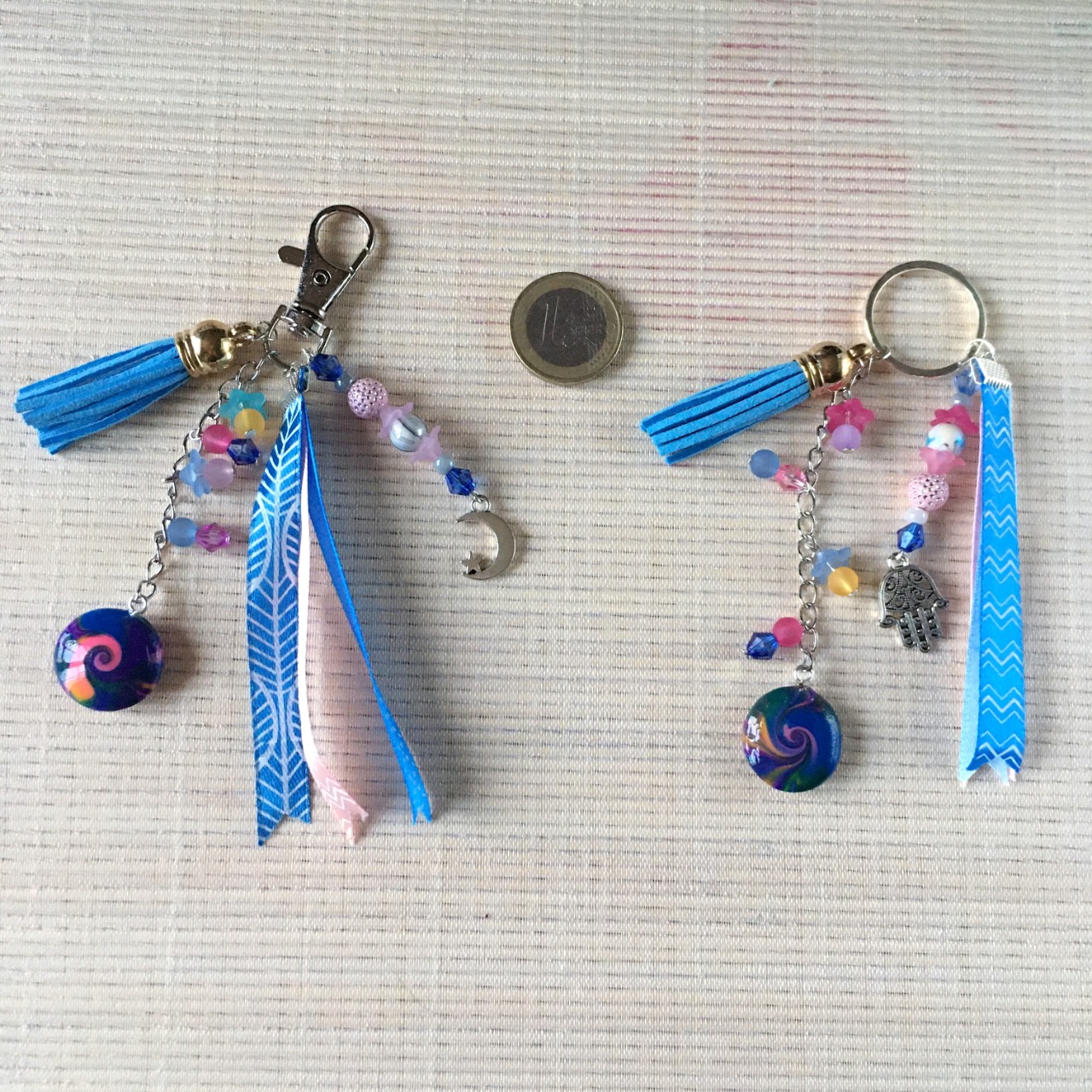 Porte-clefs / bijou de sac, rose - Pyreneesia