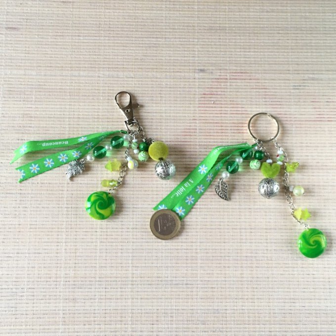 Porte-clefs / bijou de sac, vert