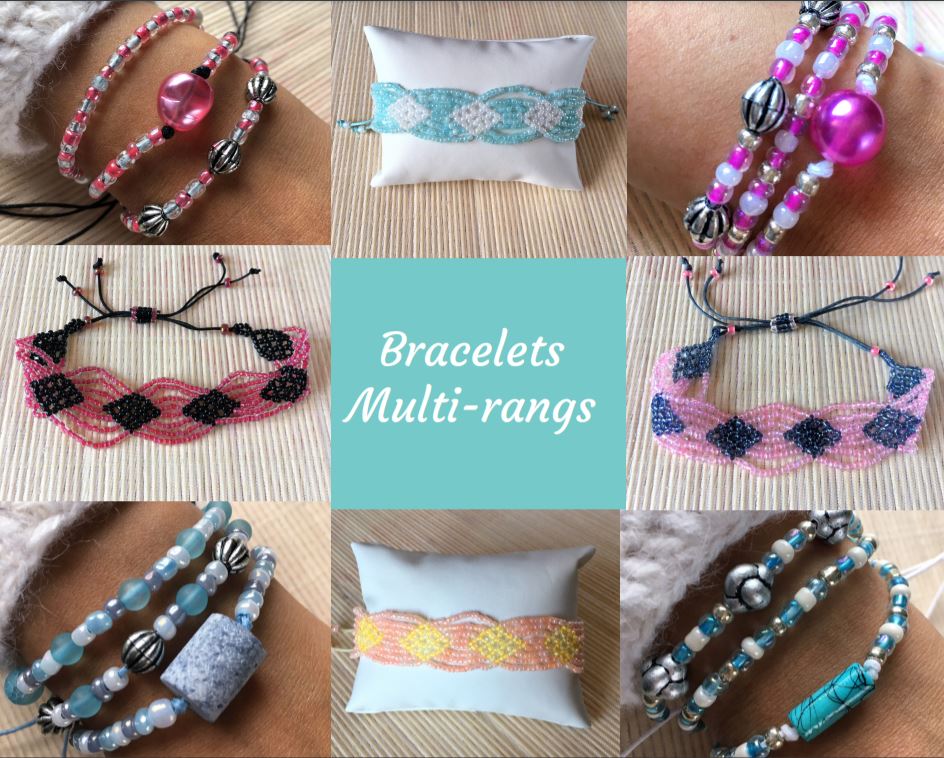 Bracelets multi-rangs, manchettes larges, ...