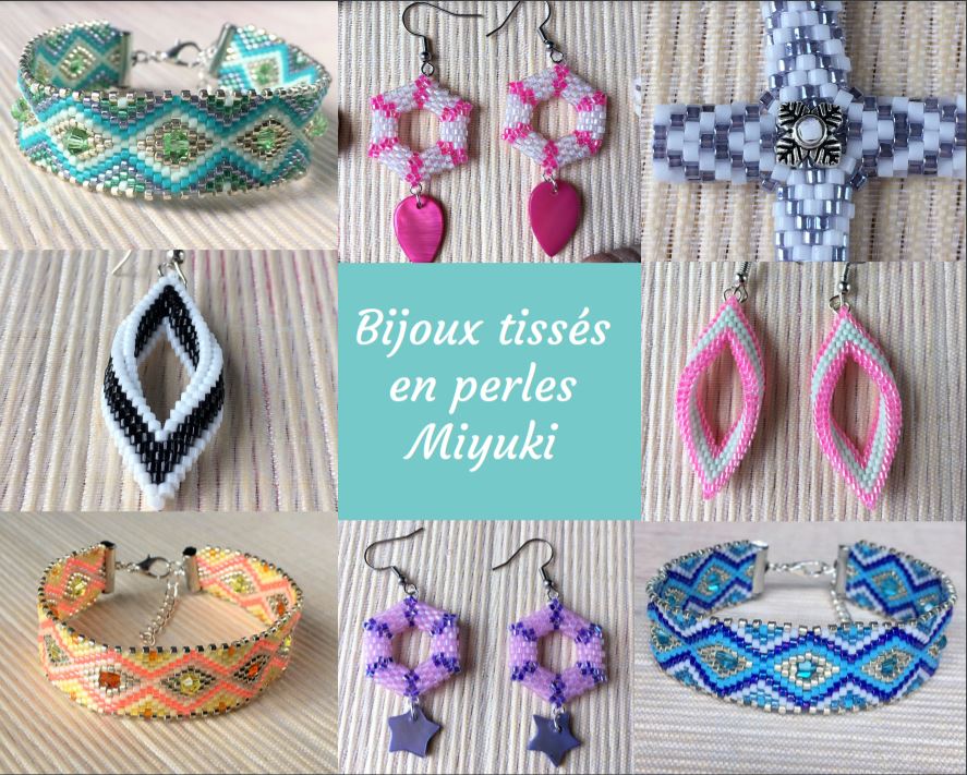 Bijoux tissés en perles Miyuki