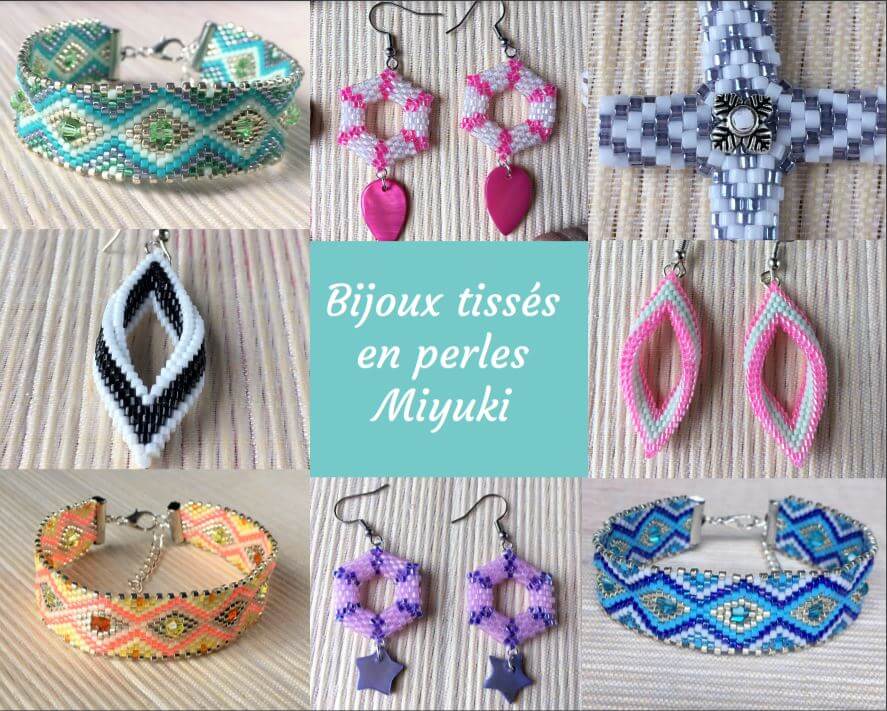 Bijoux tissés en perles miyuki