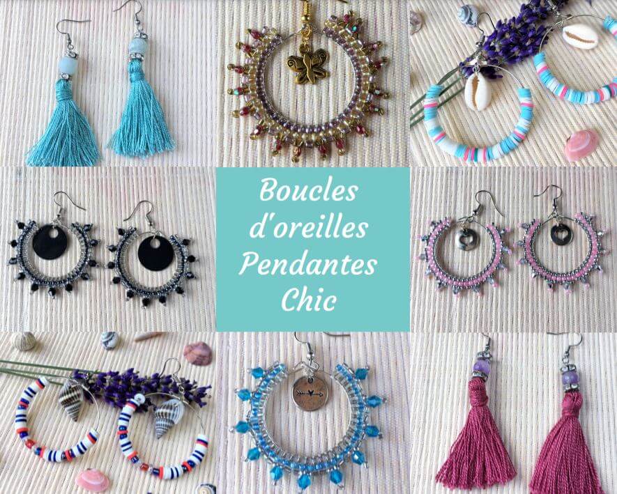 Boucles d'oreilles pendantes Chic