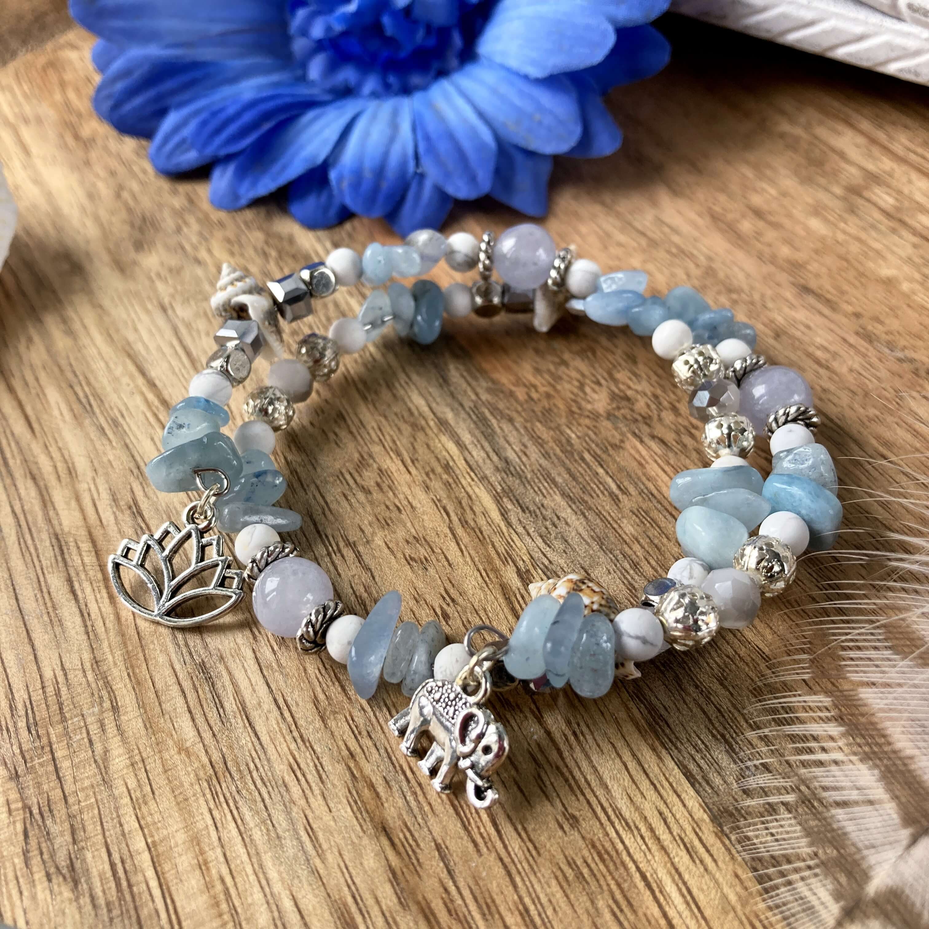 bijoux en aigue marine, bracelet en pierre, bracelet bleu, bracelet artisanal bijoux en aigue marine, bracelet en pierre, bracelet bleu, bracelet artisanal