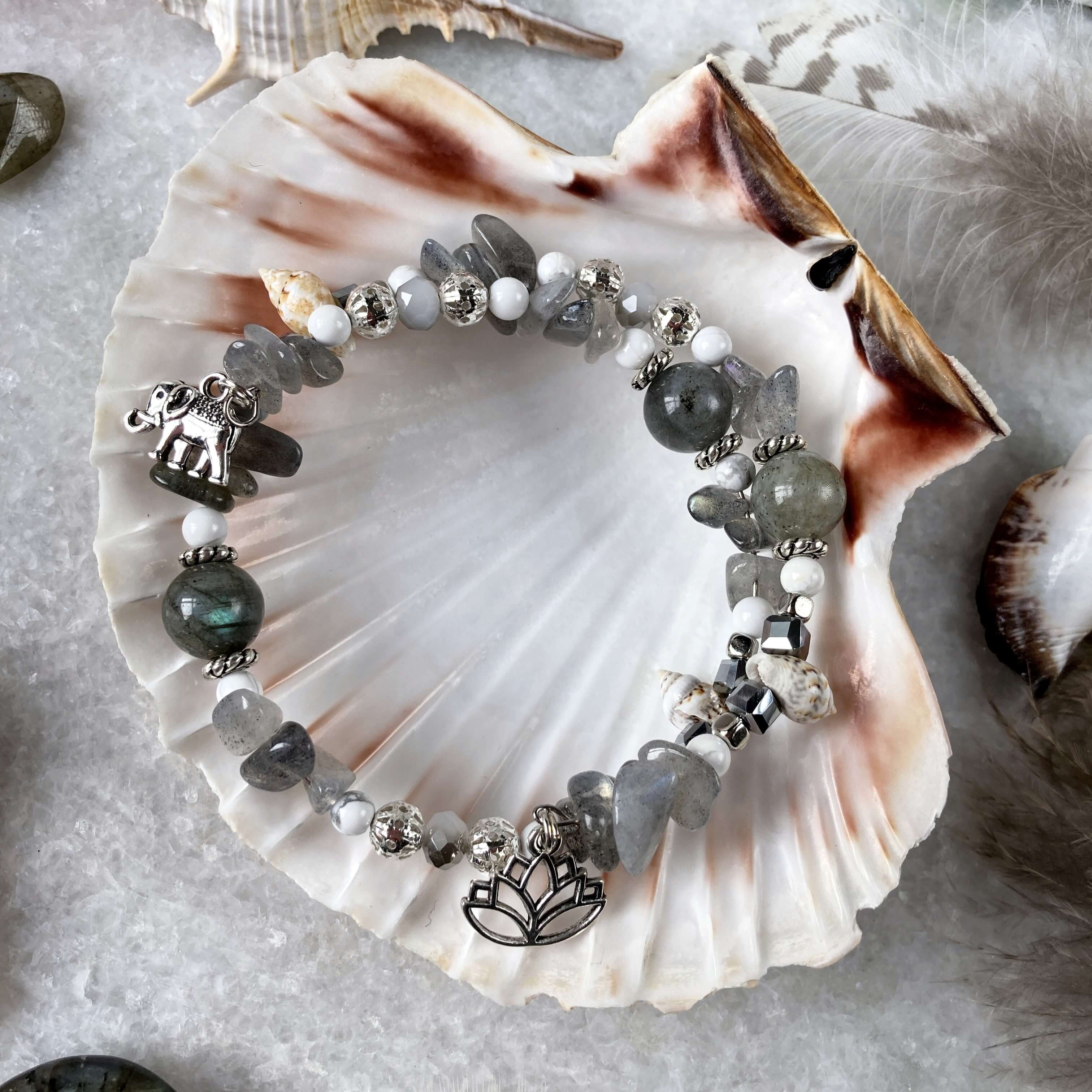 Bracelet labradorite, bracelet labradorite femme, bracelet artisanal en pierres naturelles