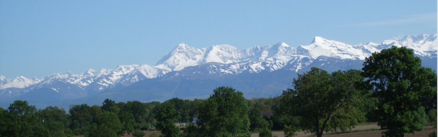 Les Pyrénées, telles que je les voie tous les jours, mon inspiration permanente.