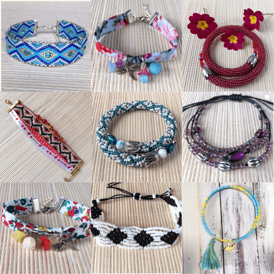 Bracelets fantaisie, bijoux faits à la main en France