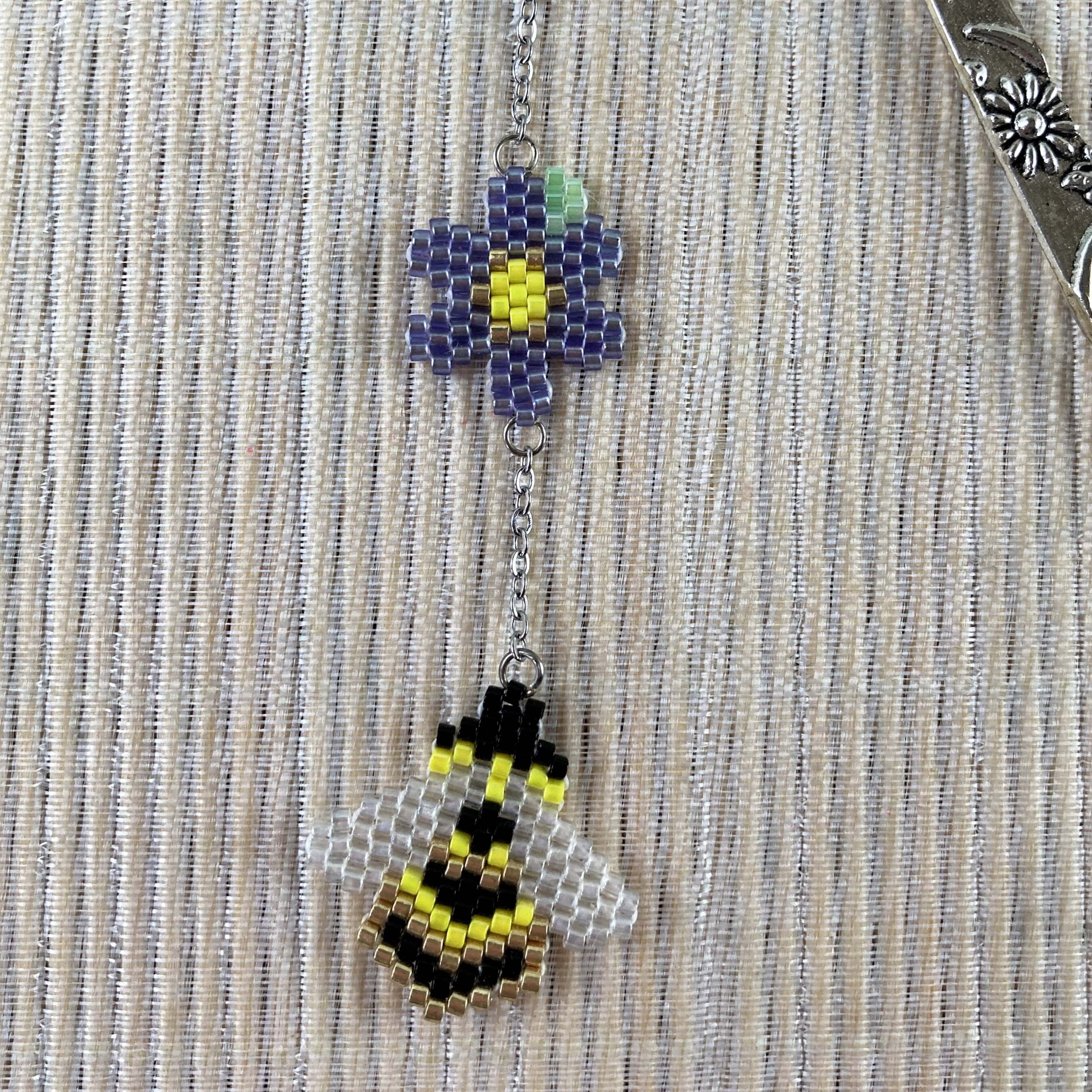 Marque pages en perles Miyuki Marque pages en perles Miyuki